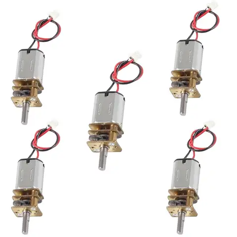 5 st mini N20 växelmotor DC 3V mini mikro N20 växelmotorer låg hastighet helmetallmotor för gör-det-själv-bilrobot (N20 3V, utan terminal) 10 best sales växelmotor - №3