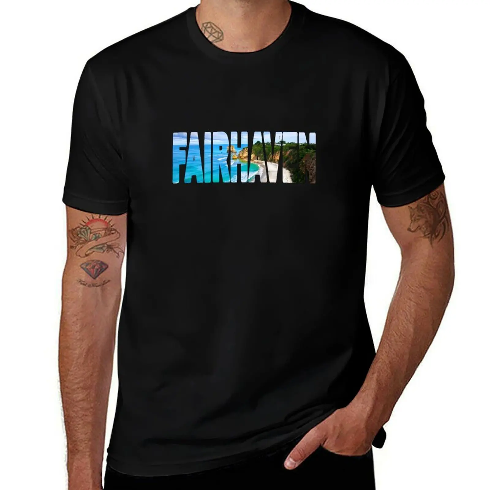 

FAIRHAVEN - Great Ocean Road - Victoria Australia T-Shirt anime kawaii clothes blue archive men t shirts