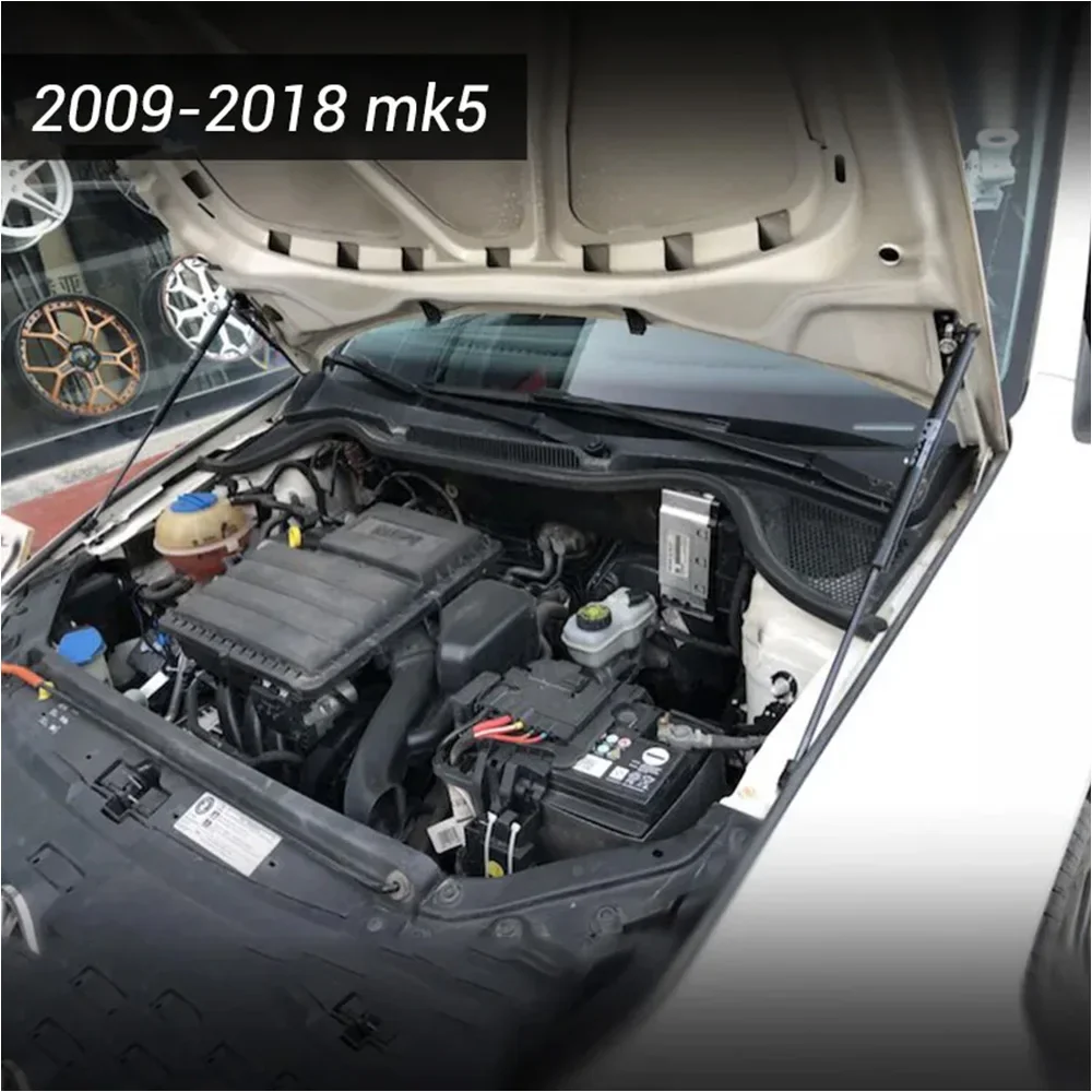 Dla 2009-2019 VW Polo MK5 MK6 6R/6C/61/AW Zamontuj maskę silnika Sprężyna gazowa Podnośnik amortyzatora Drążek podporowy Stylizacja samochodu