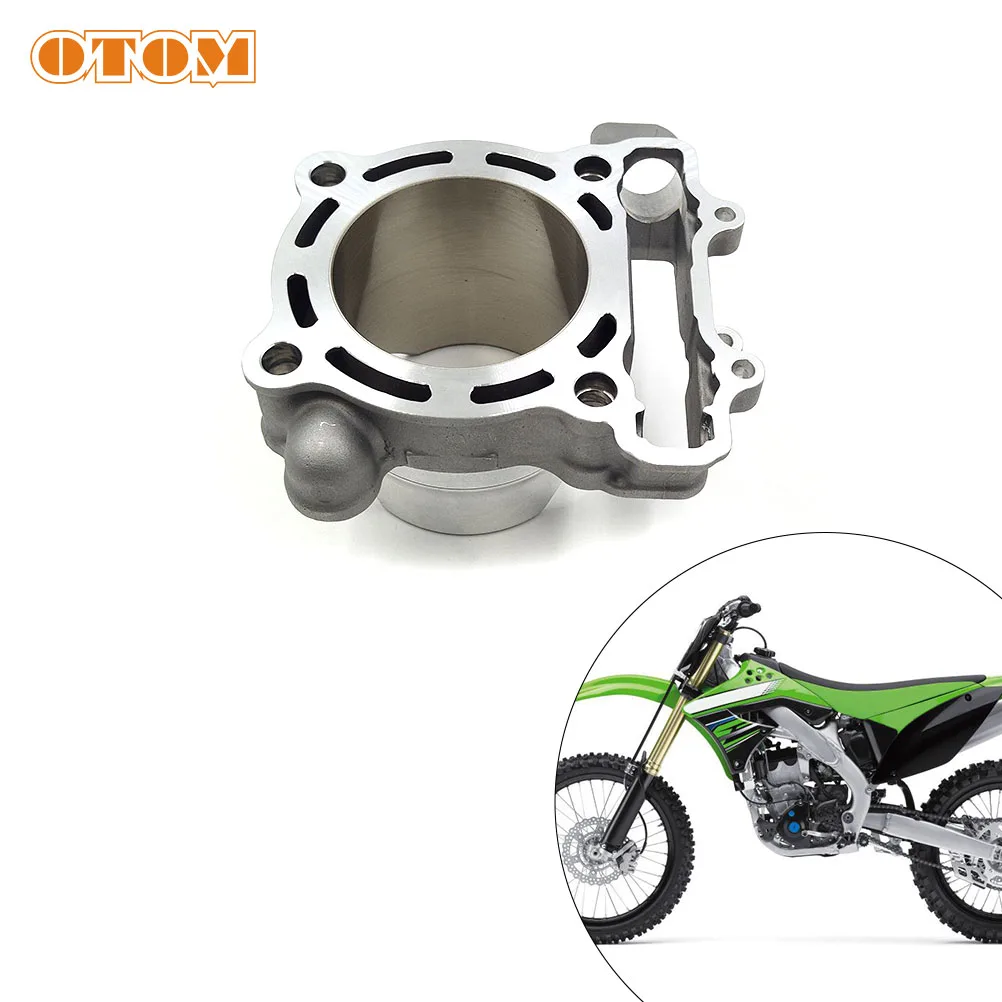 OTOM Motocross Engine Cylinder Block For KAWASAKI KX250F 2004-2008 SUZUKI RMZ250 2004-2006 31001-K01 K1100-50037 STD Bore 77mm