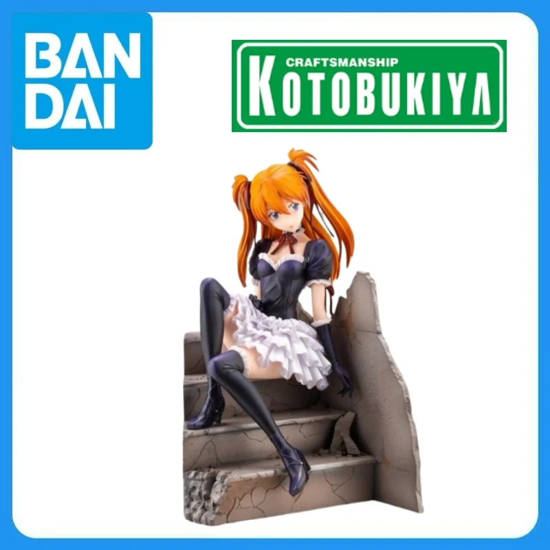 En Stock, Original de Kotobukiya, Shin Seiki Evangelion Souryuu Asuka Langley 1/7, Versión Gothic Lolita Juguetes de Anime y Dibujos Animados:RE