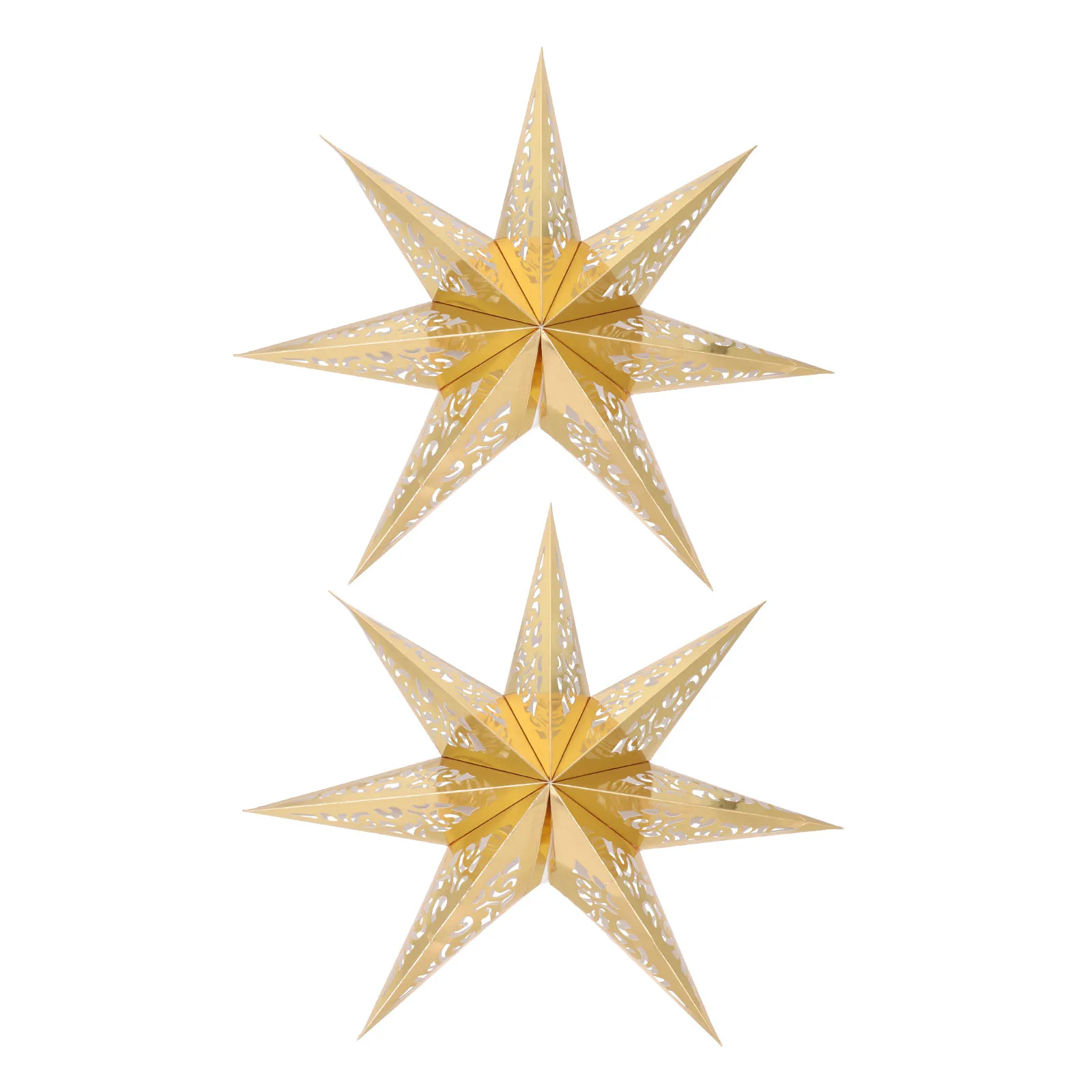 

Heptagon Lampshade Durable Creative Home Decor Seven Angle Star Paper Simple Practical Christmas Xmas Party Atmosphere Lighting