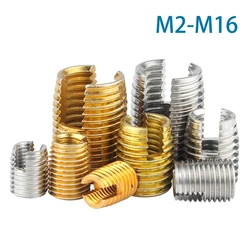 2-10pcs M2 M2.5 M3 M4 M5 M6 M8 M10 M12 M14 M16 Coverss Screw Bushing Thread Kit Self Tapping Slotted Type Insert Repair Inset