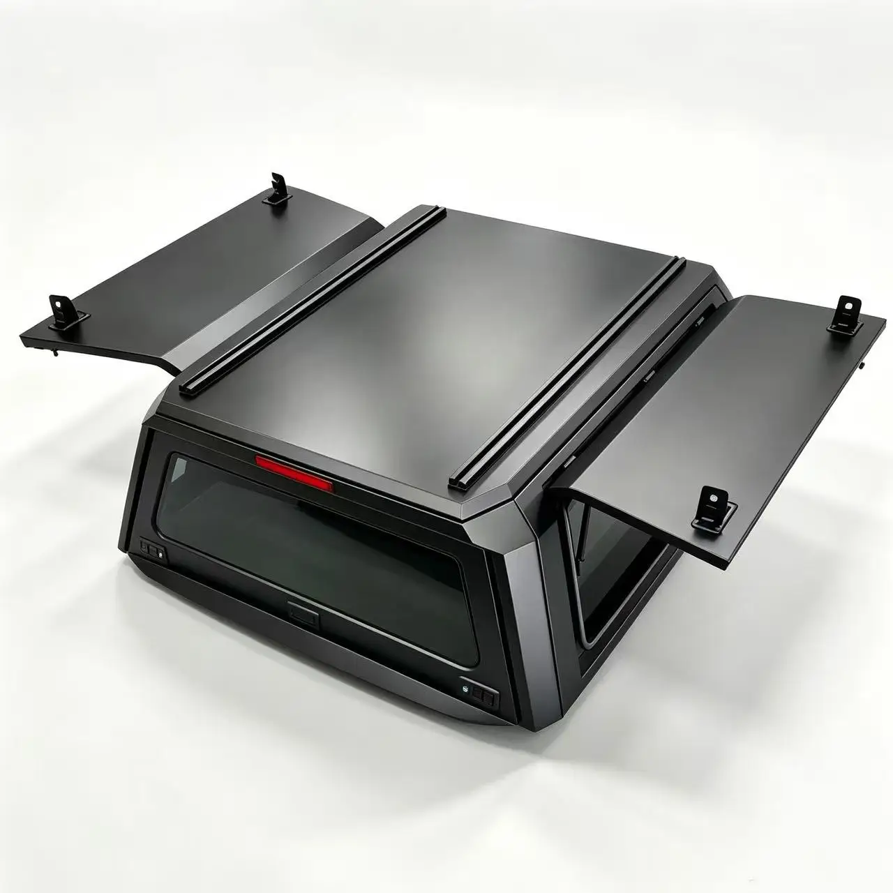 Custom Folding Waterproof Pickup Hardtop Truck Camper Canopy For Volkswagen Amarok Built-In Roof Rack Outdoor Overland Gear