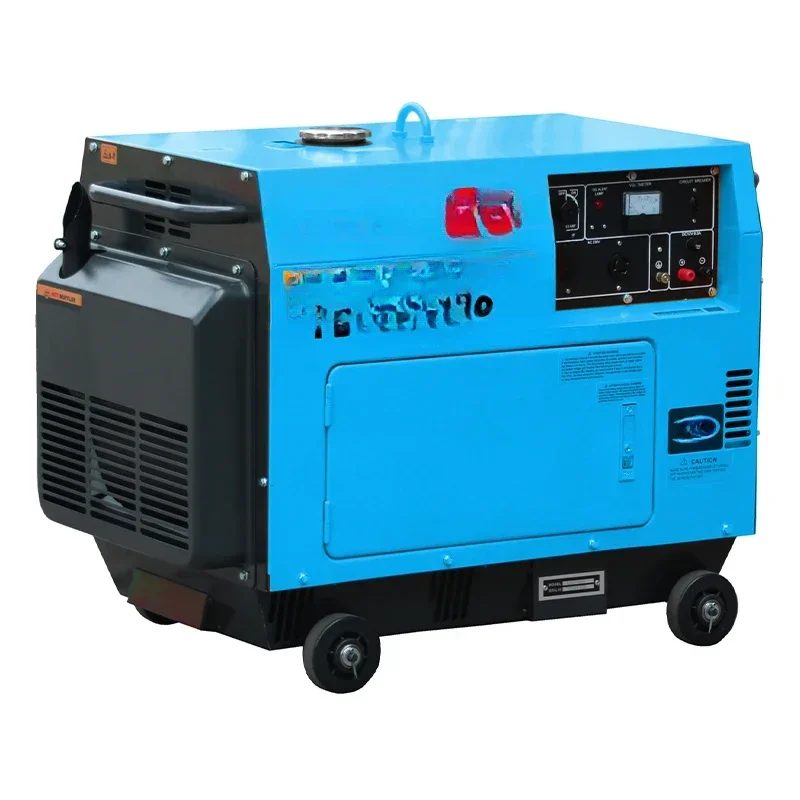 FIXTEC-Gerador Diesel Silencioso Portátil, Arranque Elétrico, Qualidade Industrial, 5kW, Preço