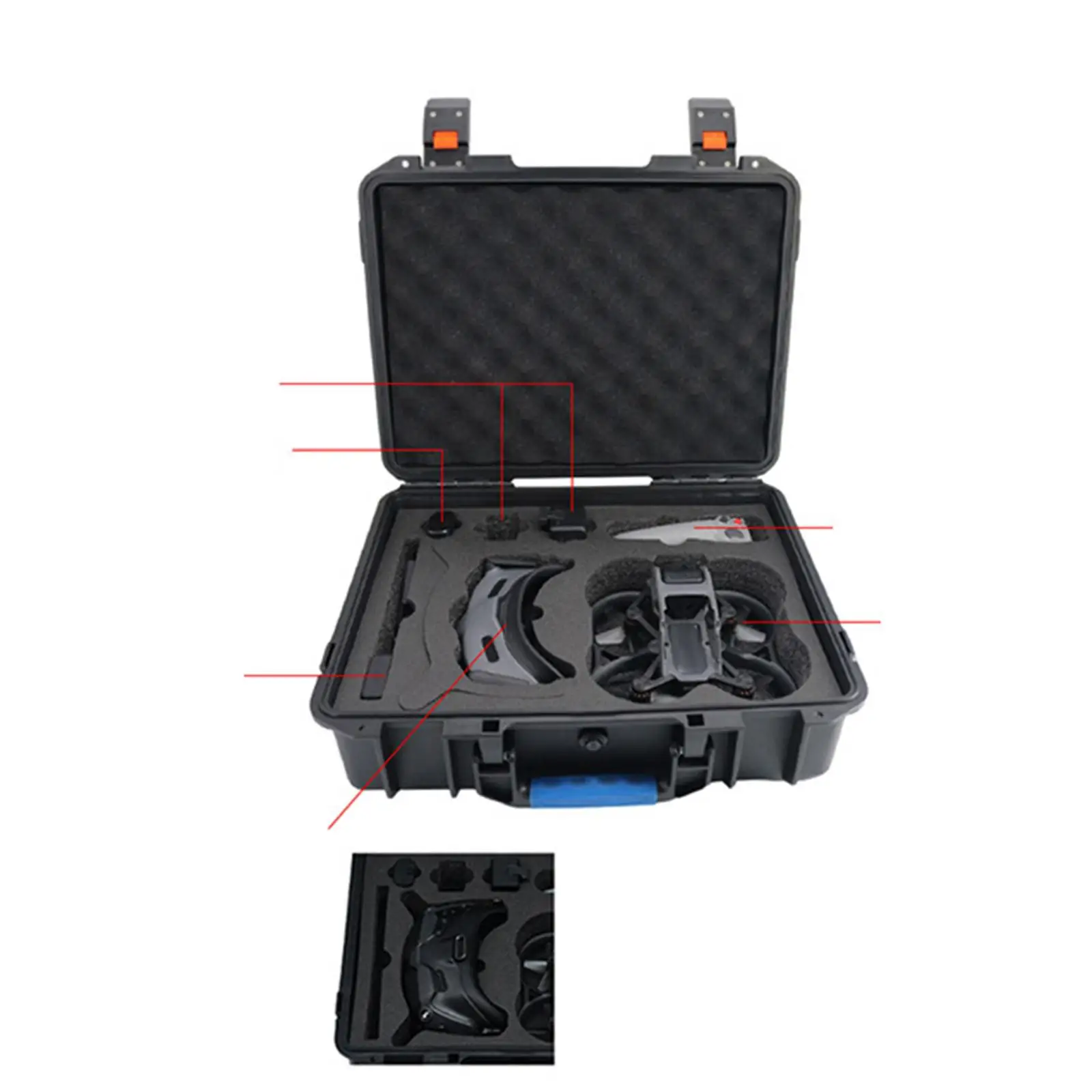 Portable Drone Bag,Travel Protective Case,Outdoor Transport Case for Helicopter RC Aircraft Drone Remote Controller Accessory