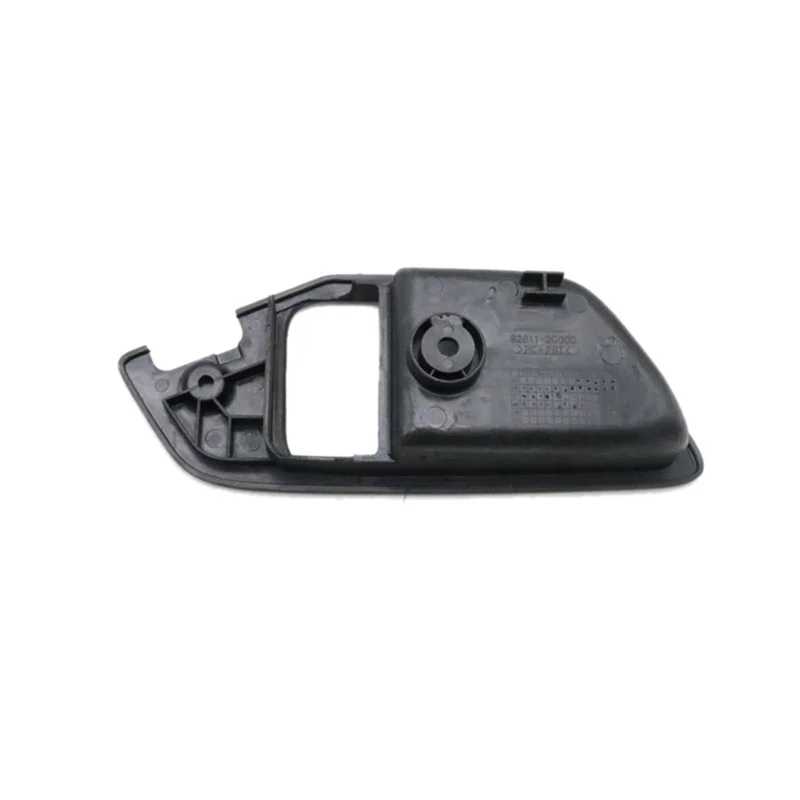 Set di coperture per maniglia interna della porta anteriore LH + RH per Hyundai Tiburon Coupe 2003-2008 826112 C000 826212 C000, Nero—L49A