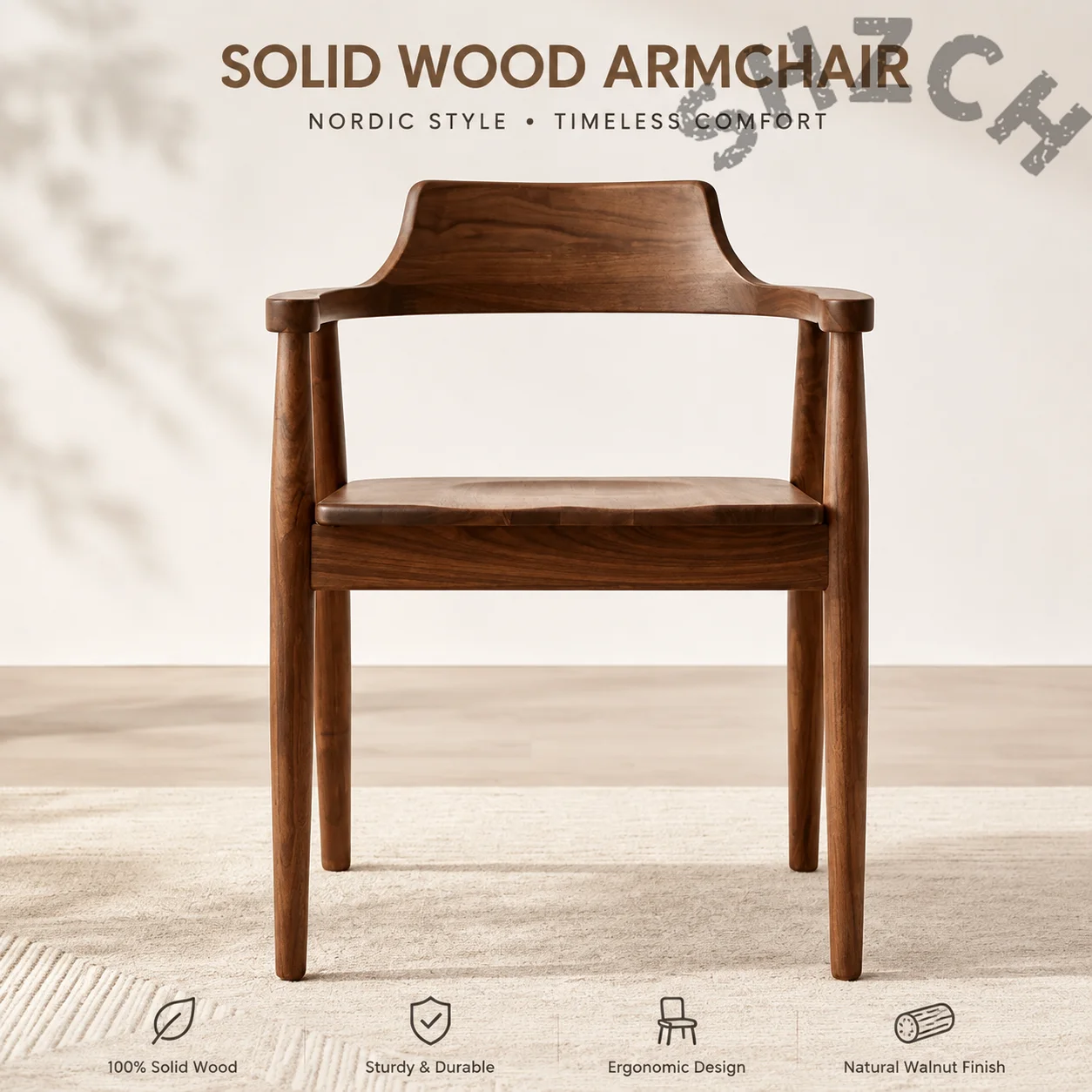 Relaxing Wooden Dining Chairs Nordic Ergonomic Modern Design Minimalism Computer Interior Complete Muebles Para Hogar Furniture