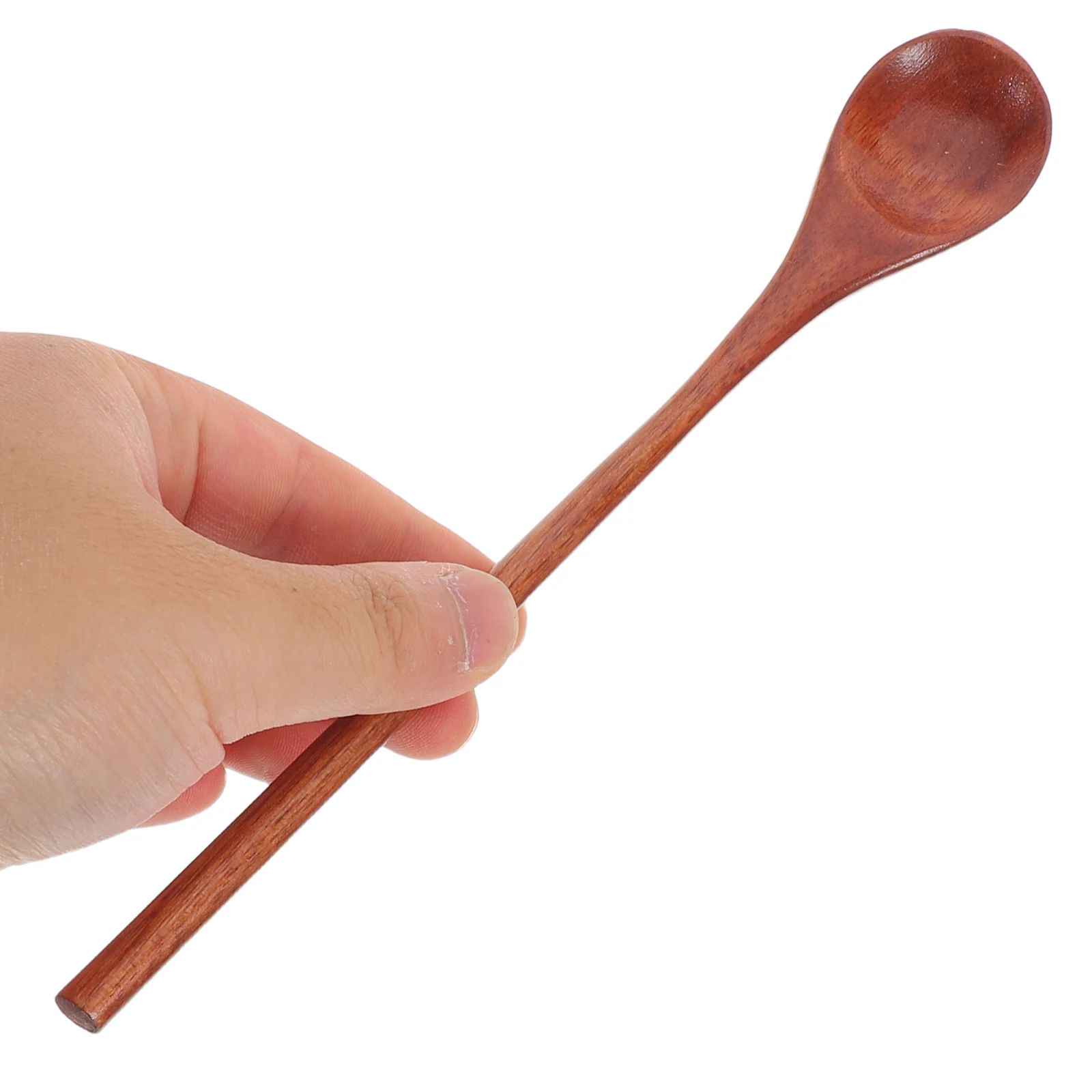 

8Pcs Natural Wood Kitchen Spoons Set Long Handle Non Scratch for Cooking Baking Stirring Serving Cooking Spoon