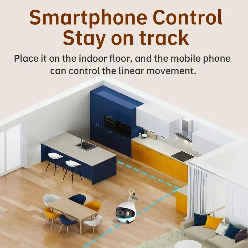 DIDSeth 4G WiFi Pet Camera with Motion Detection Alert Wide Angle Night Vision Wireless Robot for Home Security Pet Monitoring