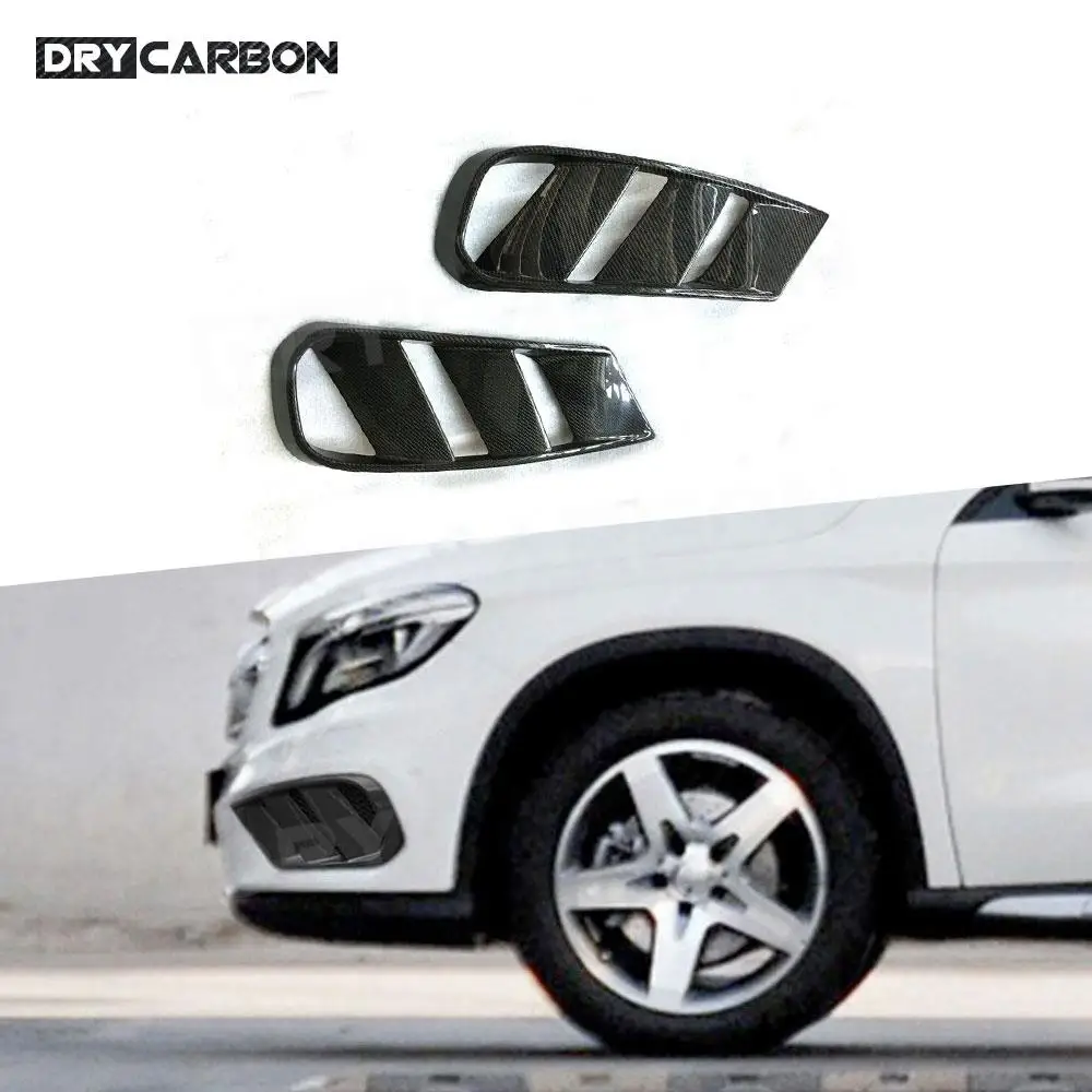 

Carbon Fiber Front Bumper Air Vent Cover Fog Lamp Mesh Grill Frame for Benz GLA Class X156 GLA 200 GLA260 GLA45 2014 2015 2016