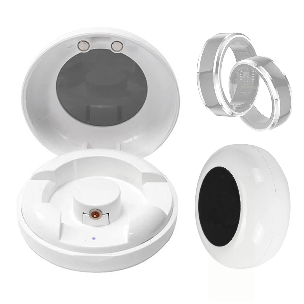 

200mAh Charging Case Type-C Port Smart Ring Charging Compartment Charging Box for S1 M1 R02 R03 R06 Smart Ring Accessories