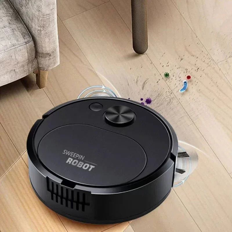 USB Sweeping Robot Vacuum Cleaner Automatic Household Small Cleaner Suction Sweeping and Dragging 3 In 1 for Home Office