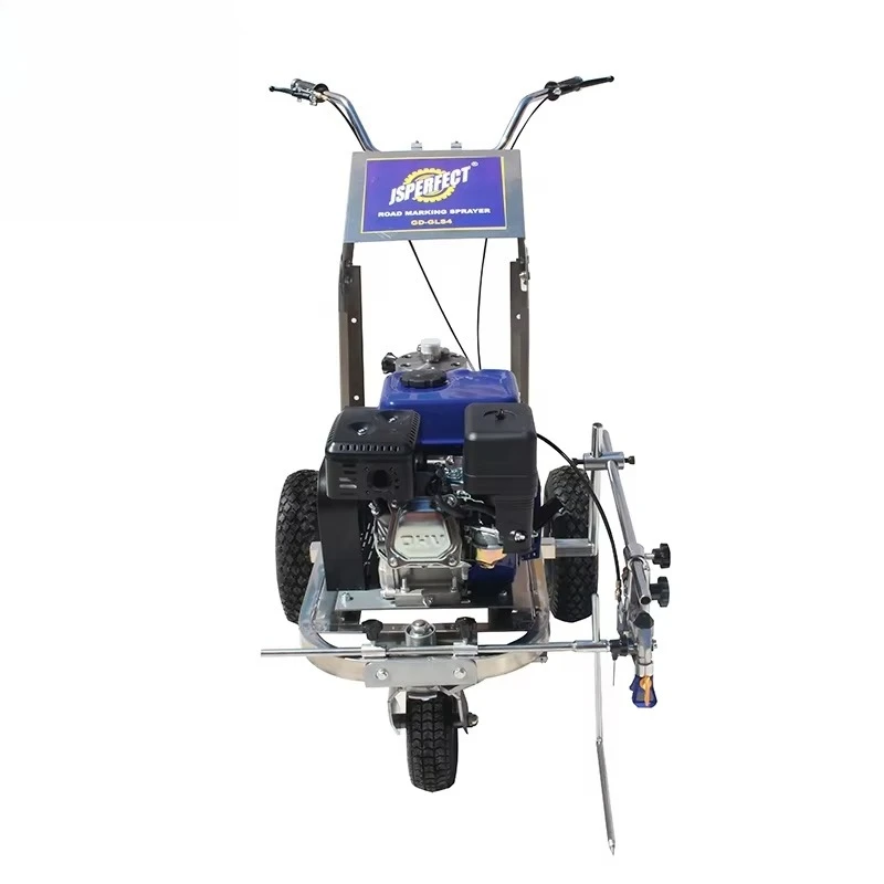 Traffic Line Road Marking Machine with Engine DIY Grade Hand Push Airless Paint Sprayer for Industrial Use view 6