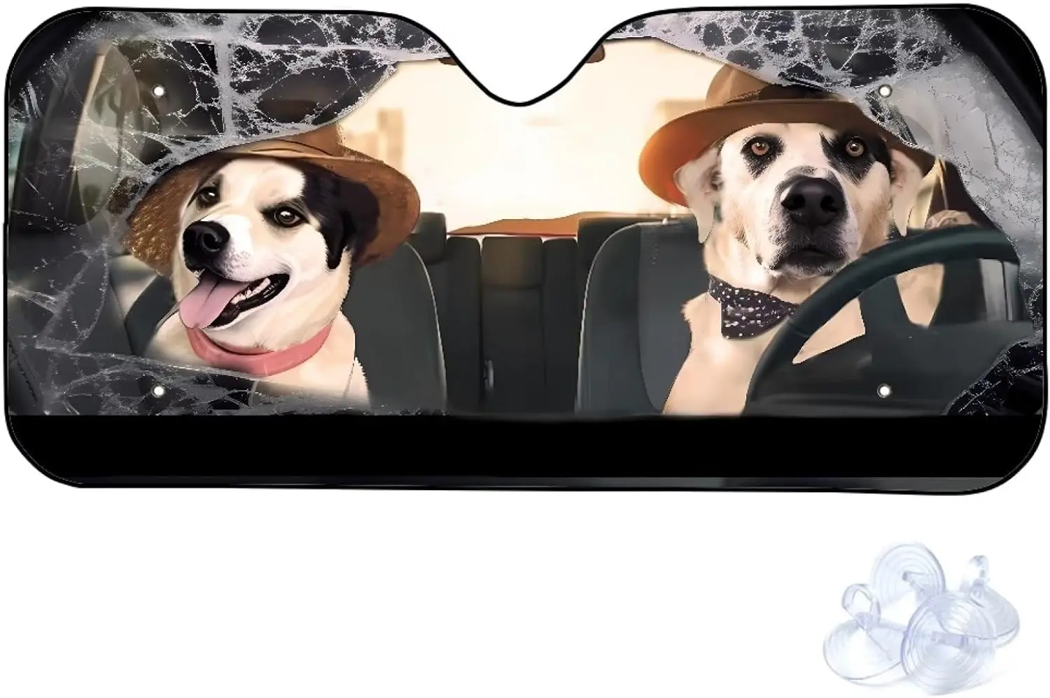 

Солнцезащитные козырьки на лобовое стекло автомобиля с 3D забавным принтом собак, солнцезащитный козырек на лобовое стекло автомобиля, универсальные автомобильные аксессуары, складной солнцезащитный козырек