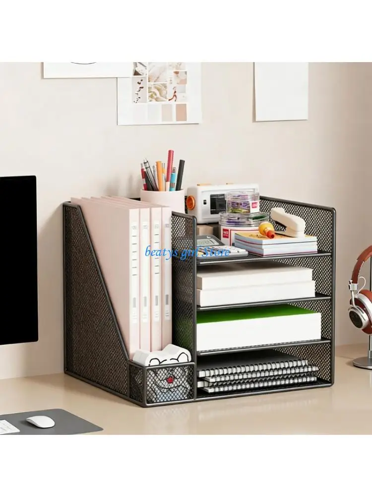 organizador-escritorio-malla-c7ab-soportes-para-revistas-suministros-oficina-bandeja-cartas-4-niveles-con