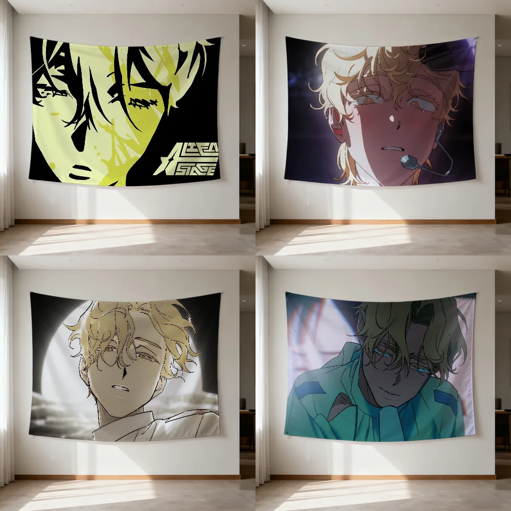 A-AlienS-ES Anime S-StageS Luka Flag Durable Outdoor Indoor Patio Festive Decoration Classic Design Pole Wall Room Banner