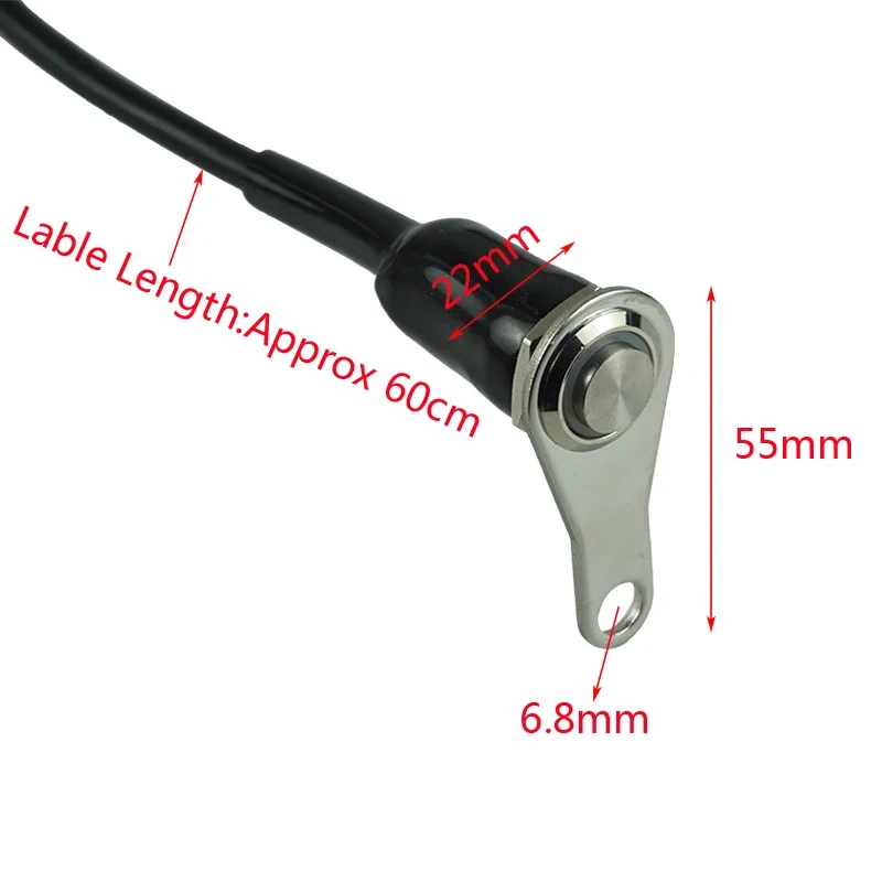 Stainless Steel LED Motorcycle Switch ON-OFF Handlebar Adjustable Mount Waterproof DC12V Headlight Fog Light Horn Start Kill