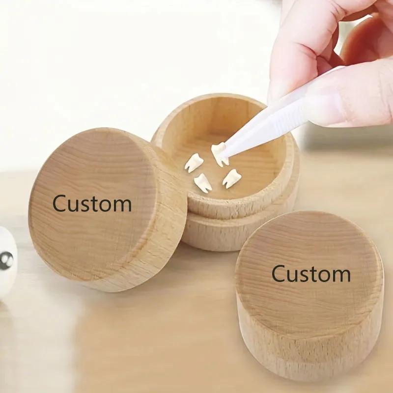 

Персонализированное имя с гравировкой, детский зуб, буковая коробка, зубы на память, пуповина, завитки волос, деревянная коробка для сбора, подарок для детского душа