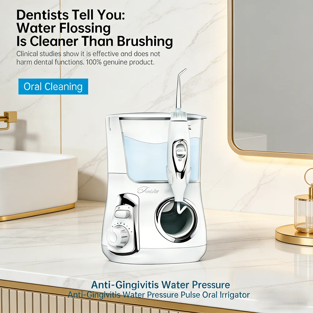 

Электрический ирригатор для полости рта, 10 режимов, 5 насадок, бак 800 мл, портативный ирригатор для домашнего использования