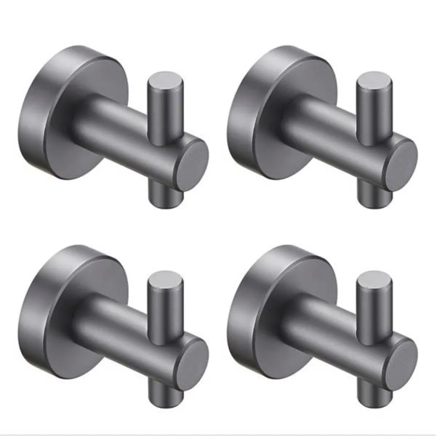 

Round Base Wall Hanging Hook with Screws Gun Grey Hook; 4 Pack; for Entry Shoe Cabinet; Wardrobe Bathroom Bedroom Furniture Har
