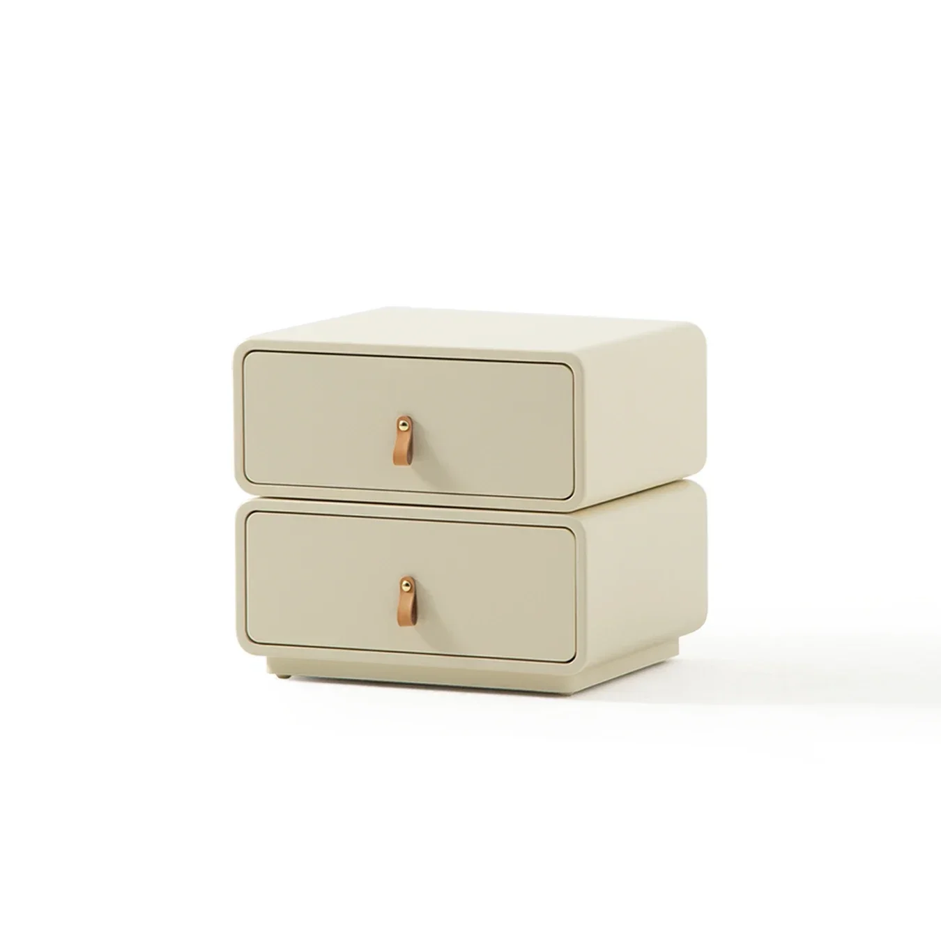 

Italian Minimalist Cream Style Bedside Locker Bedroom Modern Minimalist Rotatable Paint Bedside Table