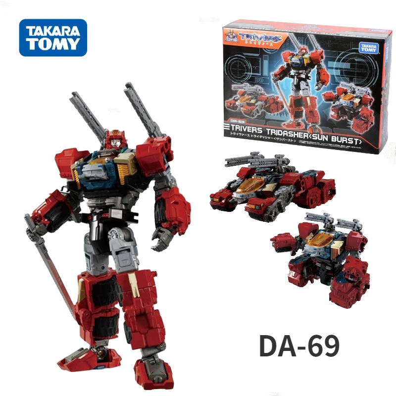 Diaclone DA-69 DA69 tarivers tridasher Red Solar Storm Version Action Figures Toy Gift Collection Hobby