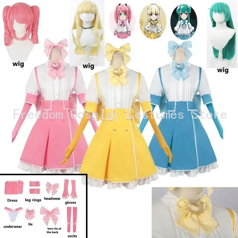 

Anime Gushing over Magical Cos Minakami Sayo Cospaly Hanabishi Haruka Tenkawa Kaoruko Costume wig Halloween Costumes for Women