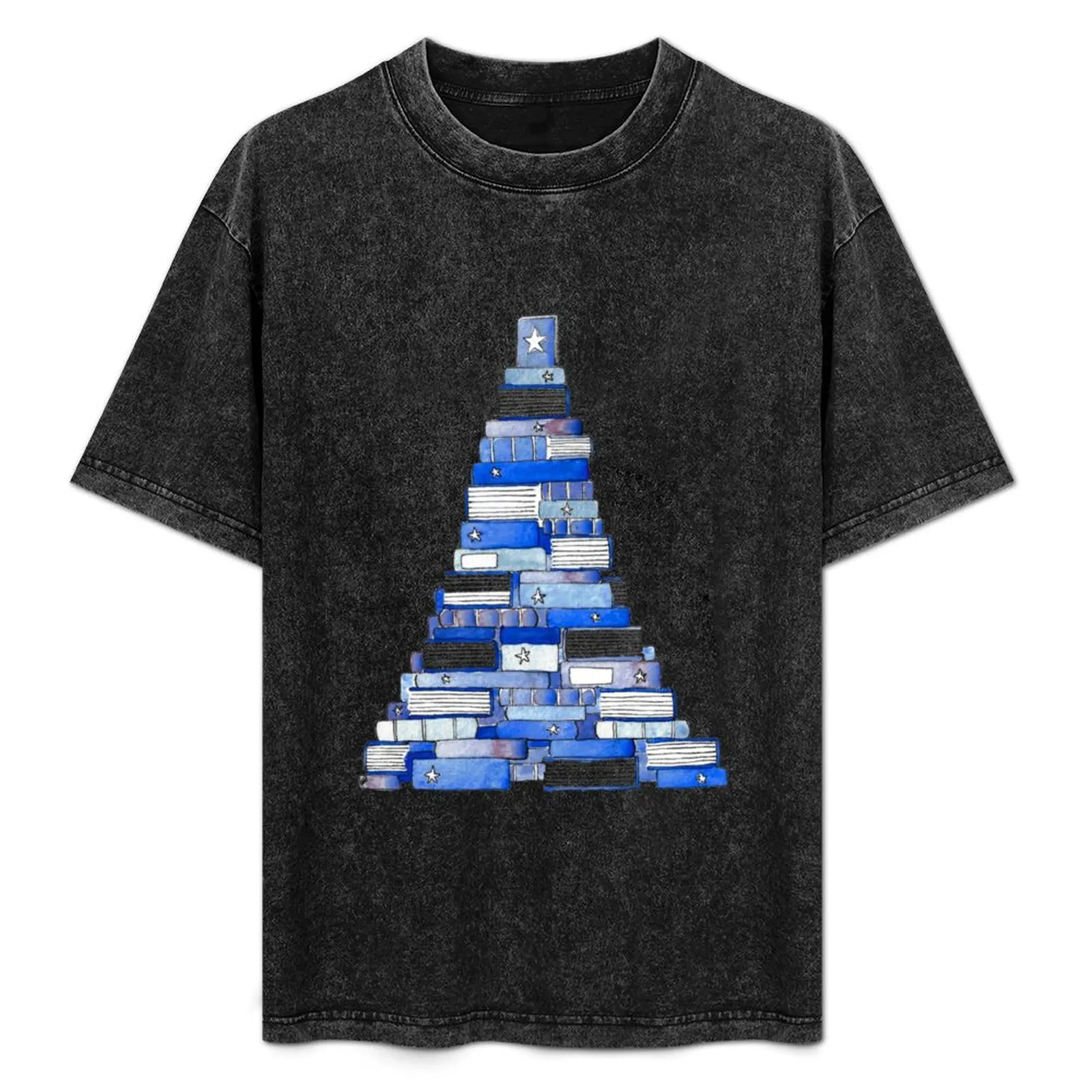 

Christmas Book Tree 2018 T-Shirt Abstract Pattern Print Top