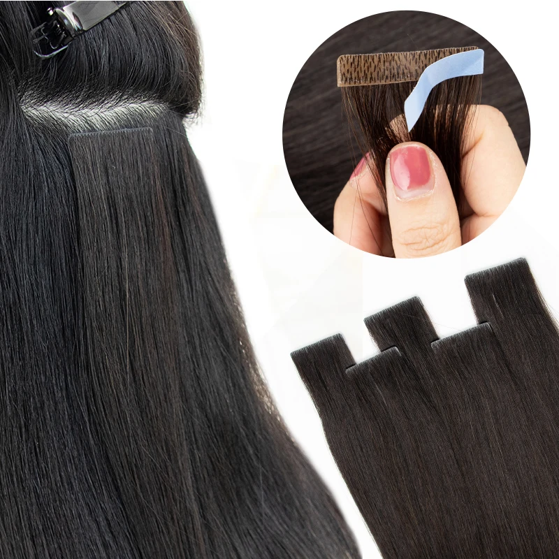 

MRS HAIR Невидимая лента для наращивания волос Ручная лента для наращивания волос Человеческие волосы Натуральная клейкая лента для наращивания 10 шт./упак.