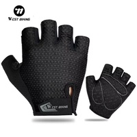 WEST BIKING MTB Road Bike Gloves Half Finger Anti Slip Cycling Gloves Motorcycle Men Sport Fitness Bicycle Fingerless Gloves