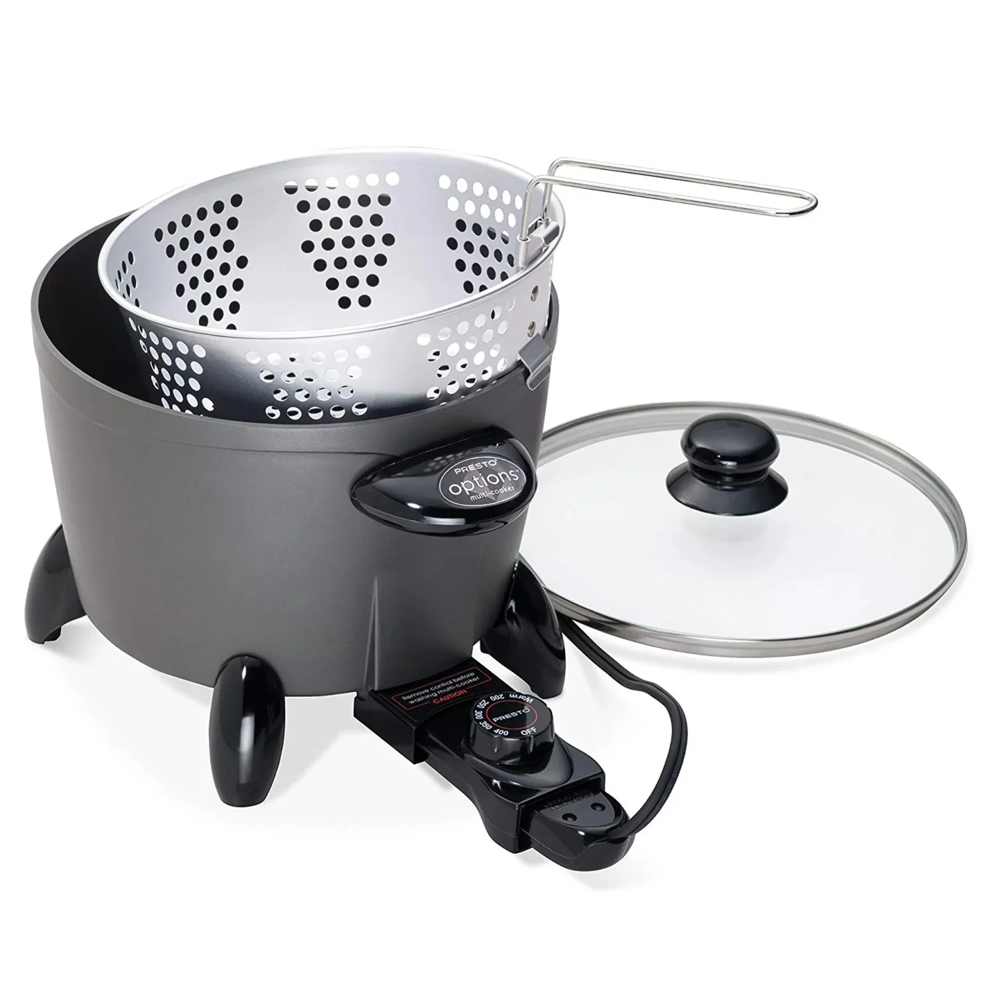 Multi-Cooker and Steamer Electric Appliance, Versatile Cooking for Rice Vegetables Meat, Digital Controls and Easy Clean