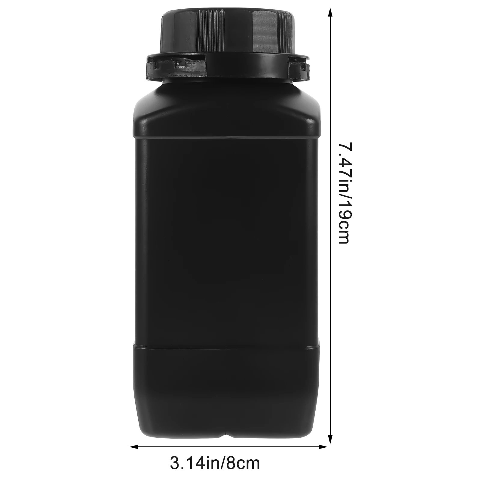 2pcs 1000ml Chemical Reagent Bottle Wide Mouth Premium Material Leak Proof Screw Design 1000ml Chemical Reagent Bottle