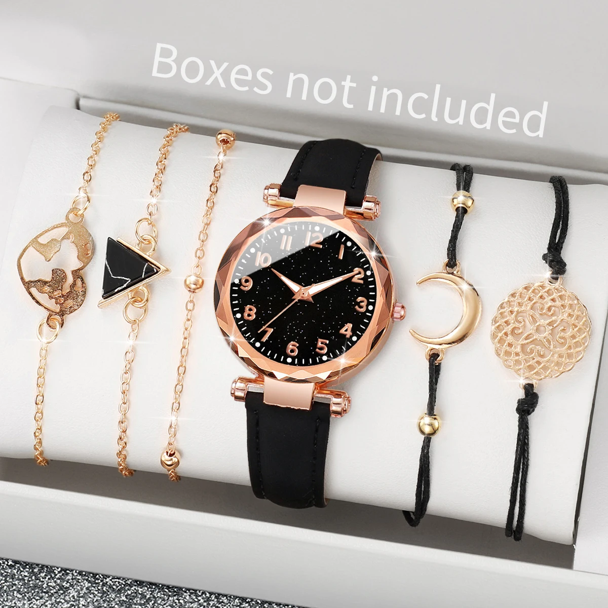 Leisure frosted digital belt women's watch starry night light girl's watch plastic case quartz watch