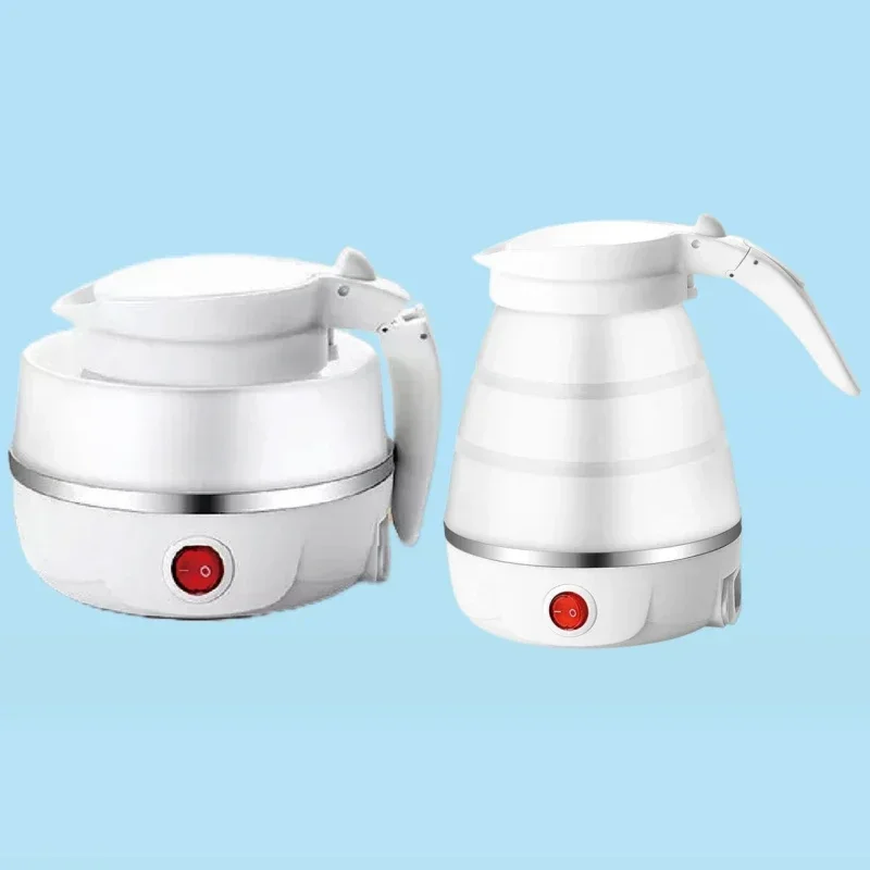 600ml Folding Kettle Silicone ortable Mini Outdoor Travel Kettle Retractable