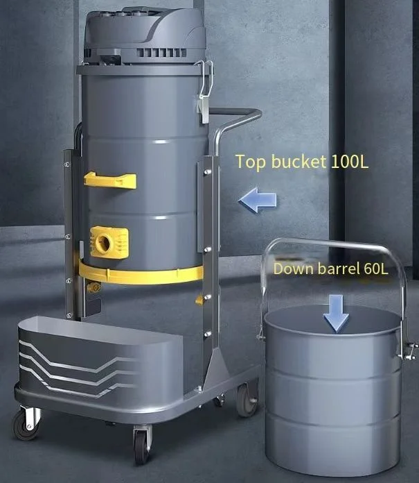 

Промышленный пылесос 6000 Вт, 160 л — для влажной и сухой уборки, подходит для камней и пыли