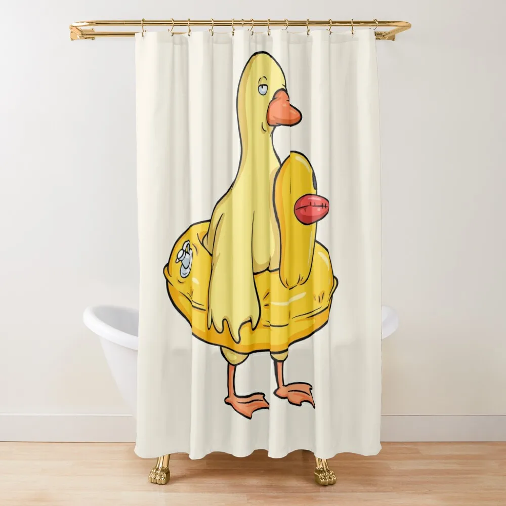 

double duck Shower Curtain Cute Shower For Bathrooms Funny Shower Set For Bathroom Curtain