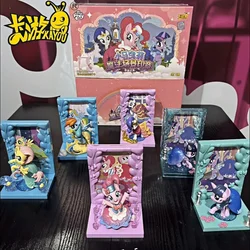 New KAYOU My Little Pony Rubber Doll Magic Scene Seal The First Bullet Blind Box Rare Style Pinkie Pie Rarity Children Gifts
