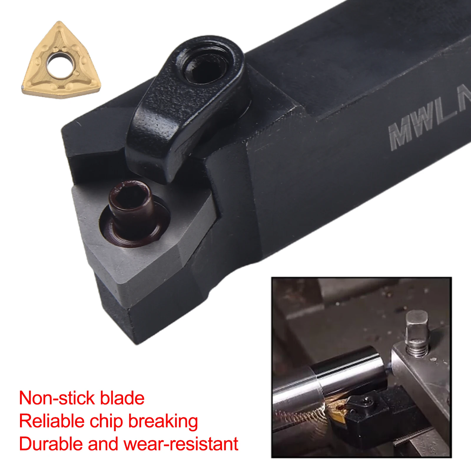 For Lathe Operations MWLNR1616H08 Cutting Tasks Stable Machining Versatile Tool Set Accurate Results Control During Machining