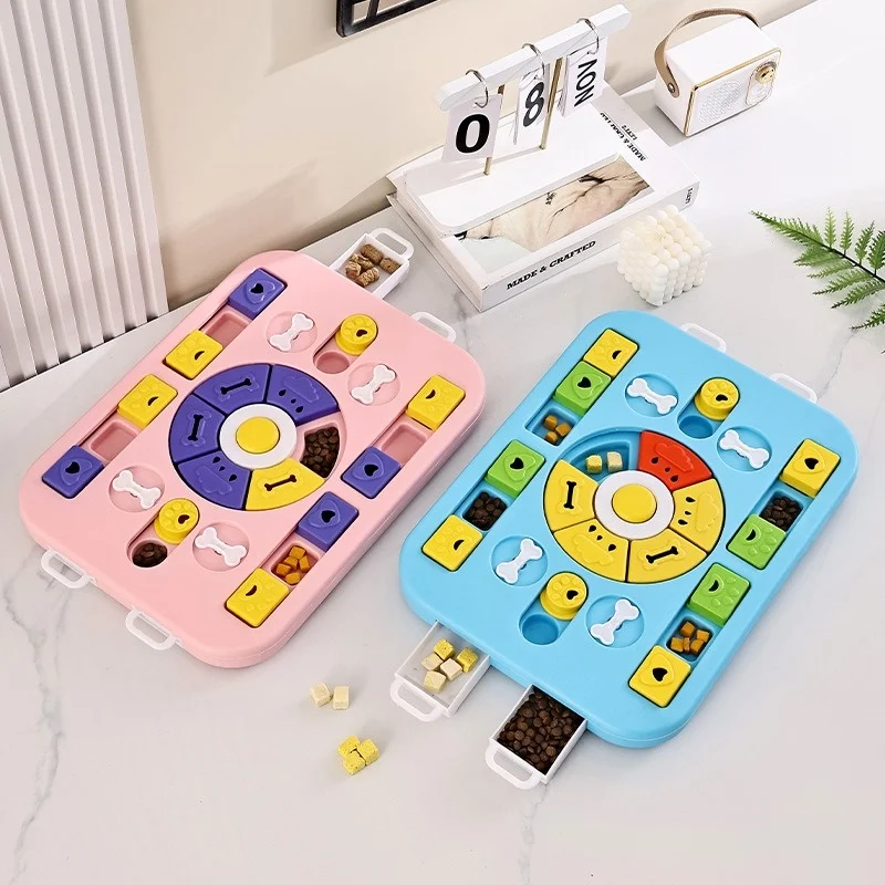 

Dog Puzzle Toys Slow Feeder Interactive Increase Puppy IQ Food Dispenser Slowly Eating NonSlip Bowl Pet Cat Dogs Training Game