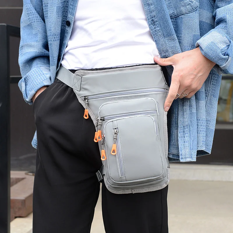 Bolsa de pierna para motocicleta, riñonera para motocicleta para hombre, deportes cruzados, equipo de equitación impermeable multifuncional