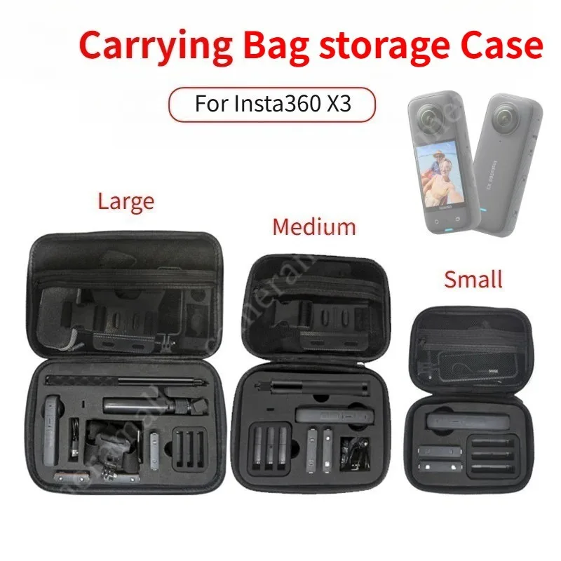 

Дорожный чехол/сумка для панорамной камеры Insta360 X3 X2, чехол для хранения, противоударная сумка с пенопластовой подкладкой, аксессуары для камеры