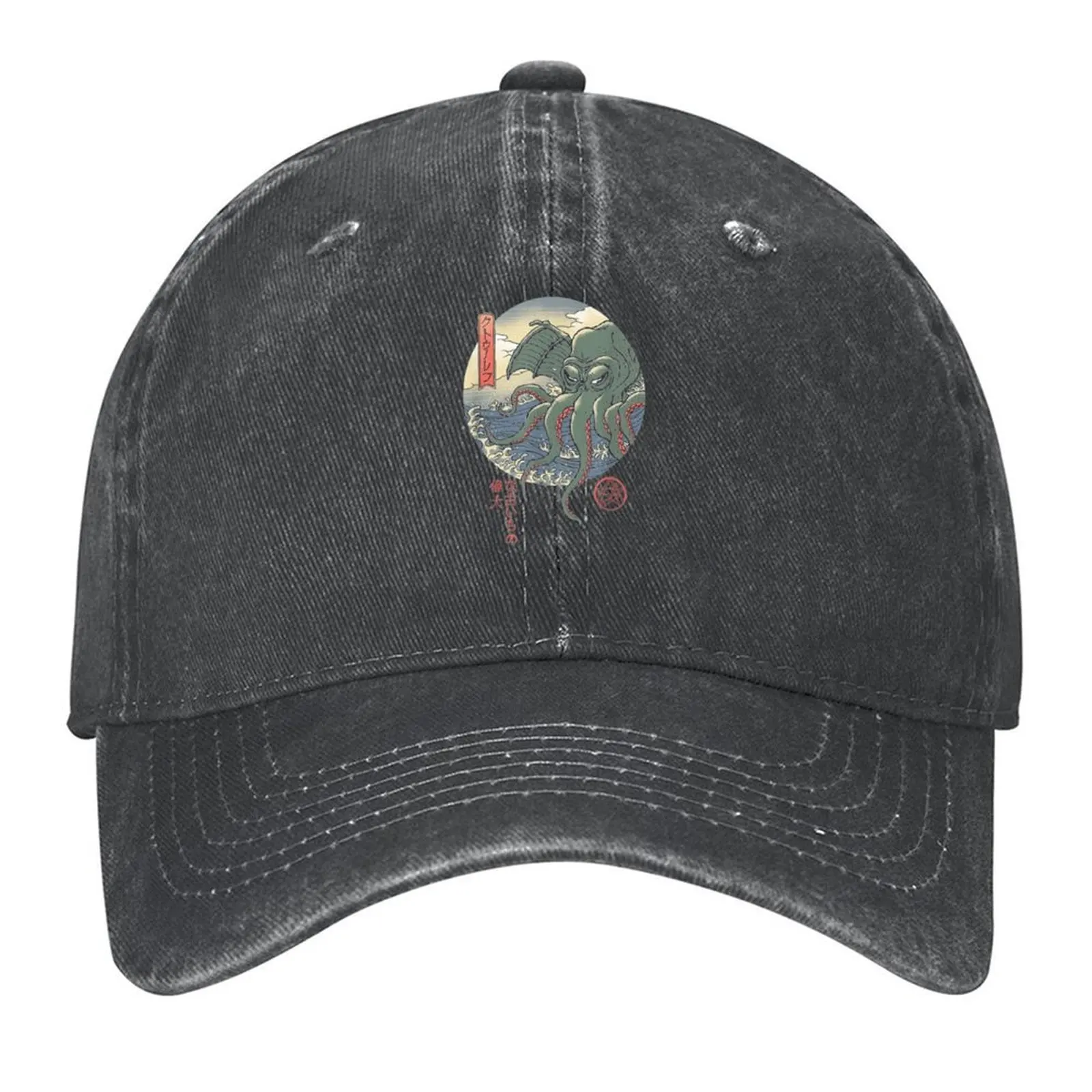 

Cthulhu Ukiyo Baseball Cap Horse Hat hard hat hats for men sailor cap for men For Women Men's