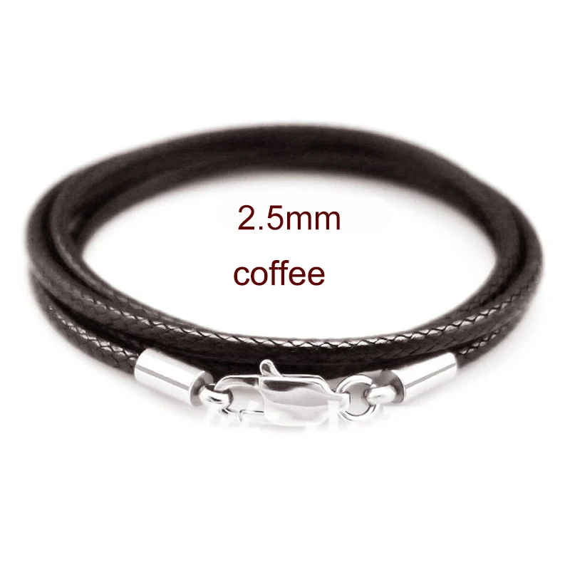 Black Braid Wax Cord for DIY Jewellery Making