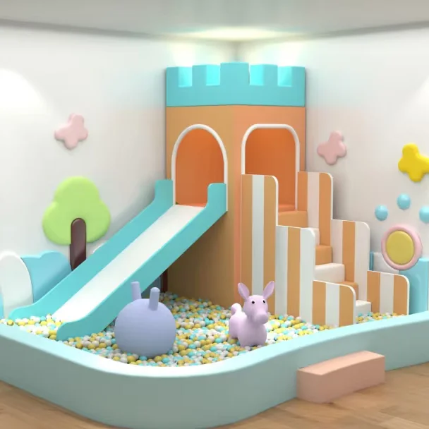 Children Indoor Playhouse Naughty Castle Toddler Game Soft Play Area Equipment Children Slide Kids Indoor Playground Equipmentpr