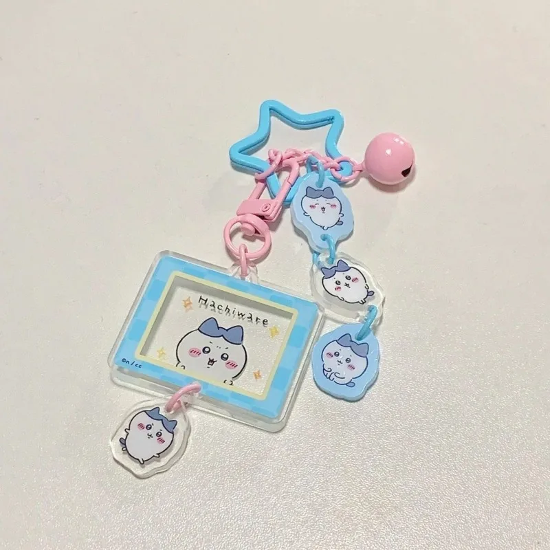 MINISO Chiikawa Usagi Hachiware لطيف المفاتيح مفتاح حقيبة مدرسية قلادة فتاة هدية قلادة أنيمي جميل Ins Kawaii اكسسوارات لطيفة #1