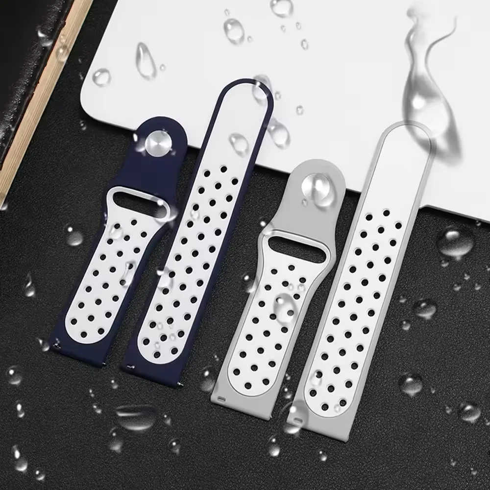 20 مللي متر 22 مللي متر 18 مللي متر سيليكون حزام ل Garmin Active 5/Vivoactive 5 /Venu 3 3S سوار رياضي Garmin Forerunner 55 965 265 165 265S