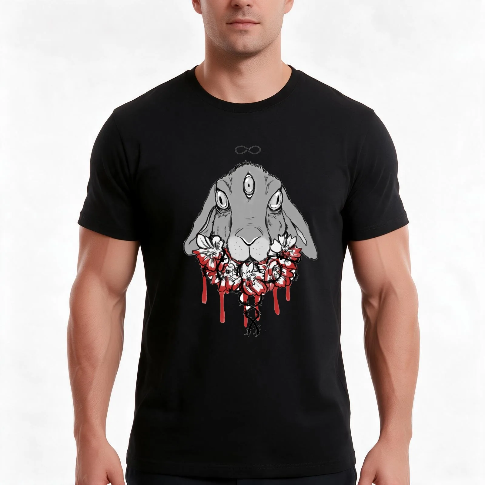 FIVER'S VISION T-Shirt, Summer Casual Cotton Tee, Oversized Streetwear Tops, Vintage Graphic Print, Loose Fit Short Sleeve