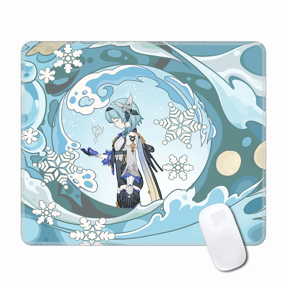 PC Gamer Desk Mat Genshin Impact Mouse Pad Anime Small Eula Gaming Computer Non-slip Pad Keyboard Cushion Rug Japanese Carpet..