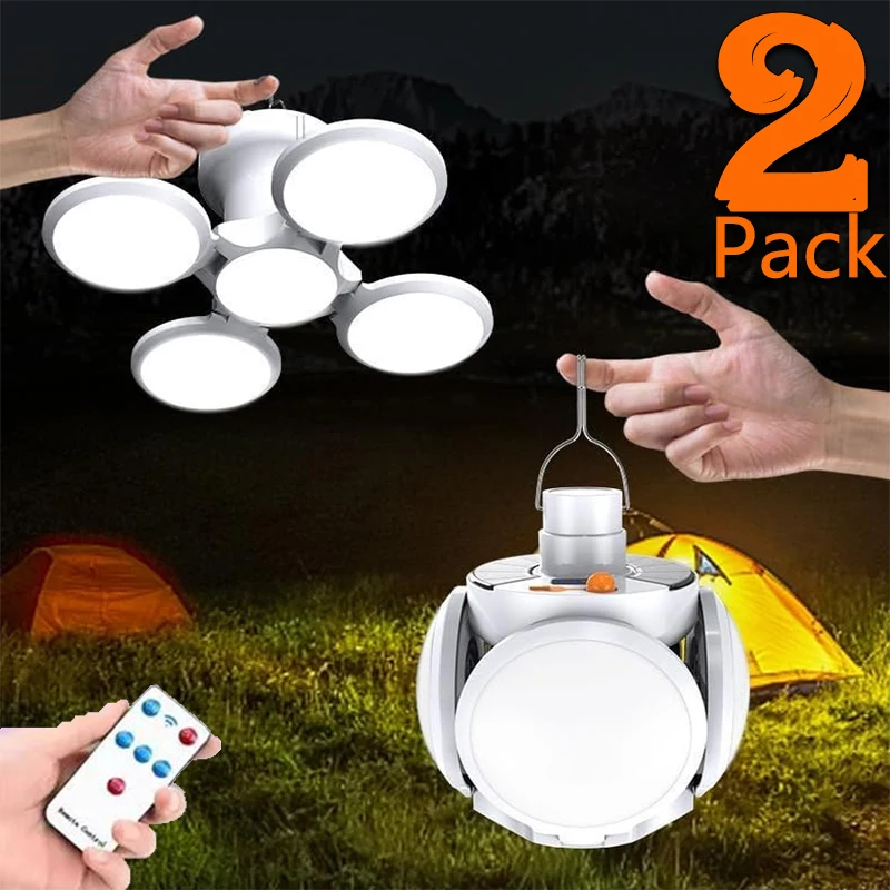 

Foldable Soccer Ball Lamp Solar Light, Super Bright Lamps Rechargeable Waterproof Portable Remote Control for Outdoor Emergency